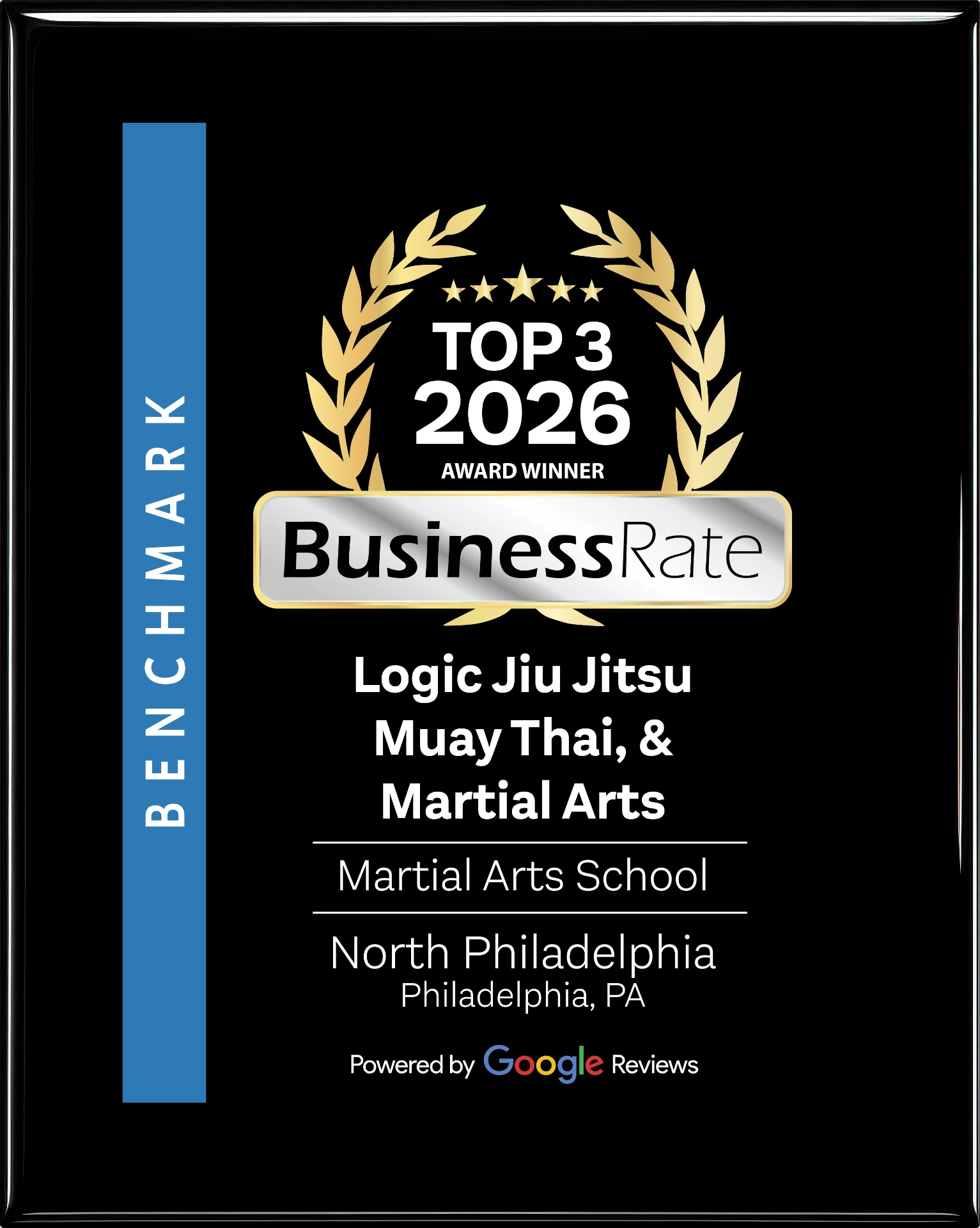 BusinessRate Top 3 Martial Arts School 2026 — Logic Jiu Jitsu, Philadelphia